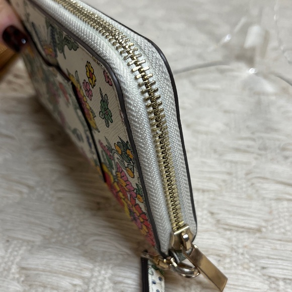 Tory Burch RARE Emerson Paradise Floral Zip Wallet / Wristlet - Picture 11 of 14